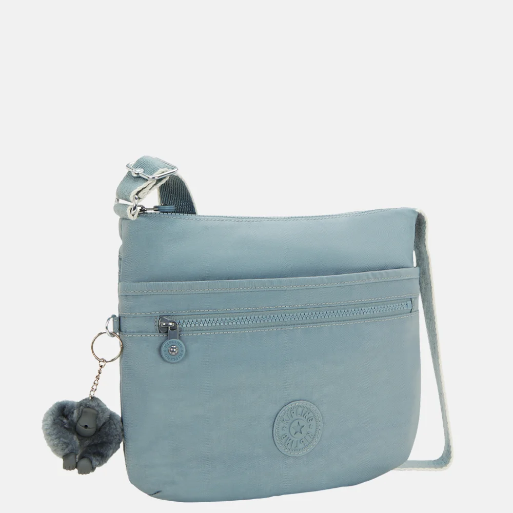 Kipling Arto crossbody tas hideaway relaxed grey bij Duifhuizen