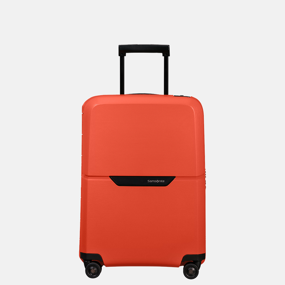 Ter ere van nakomelingen spreiding Samsonite Magnum ECO handbagage koffer 55 cm bright orange bij Duifhuizen