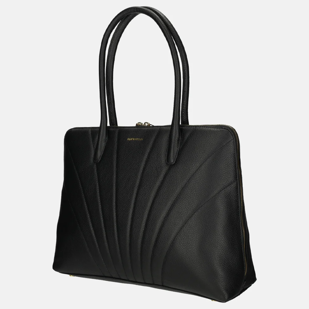 Gigi Fratelli Charleston laptoptas 13 inch black bij Duifhuizen