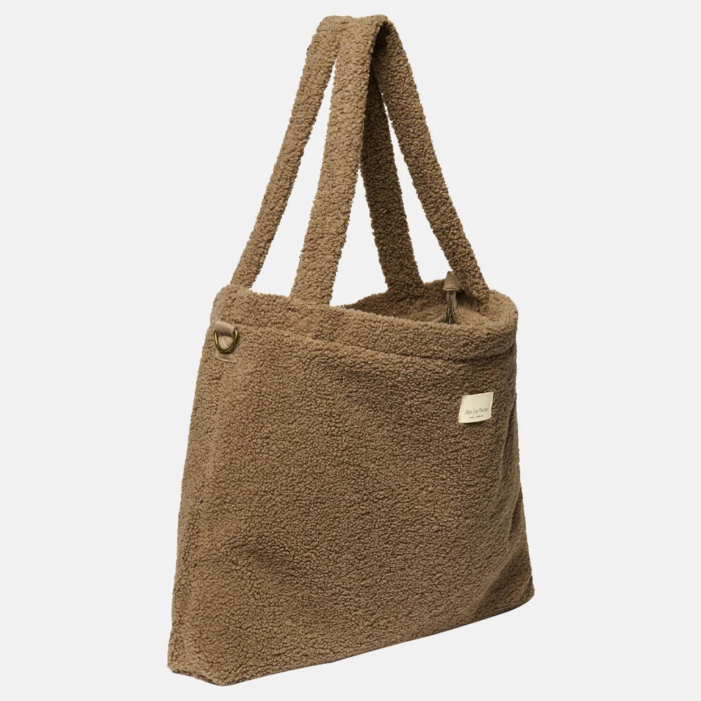 Studio Noos Diaper teddy mom bag luiertas brown bij Duifhuizen