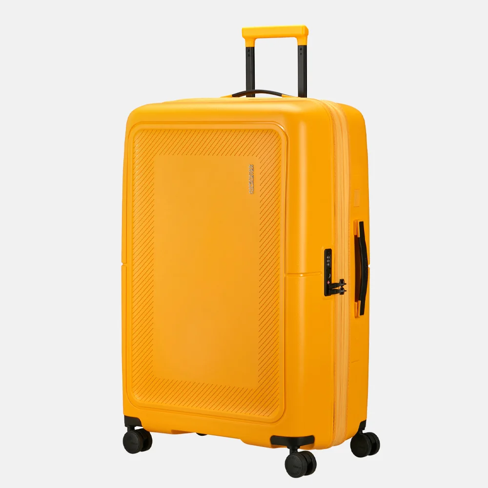 American Tourister Dashpop reiskoffer 77 cm golden yellow bij Duifhuizen