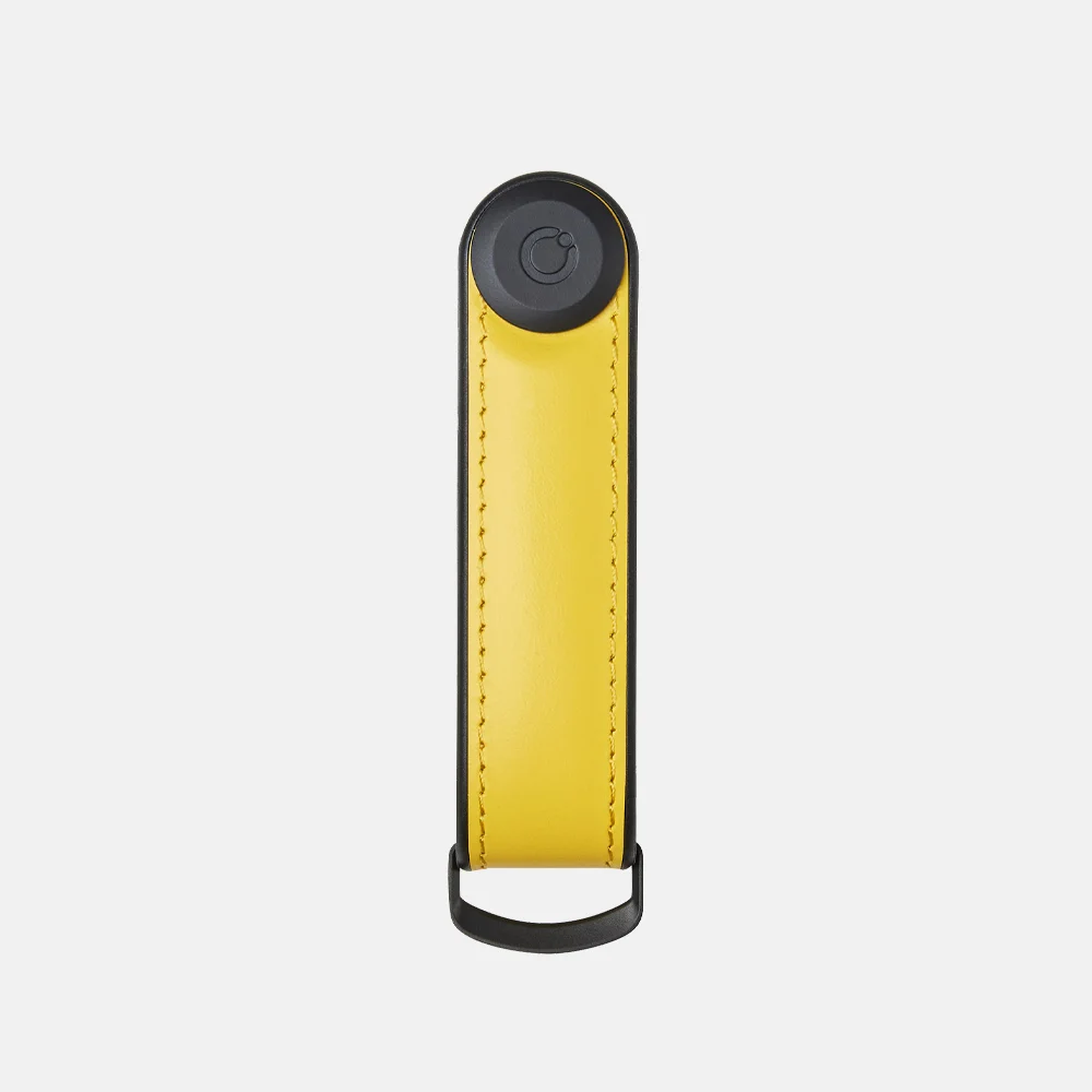 Orbitkey Hybrid Leather sleutelhanger solar yellow bij Duifhuizen