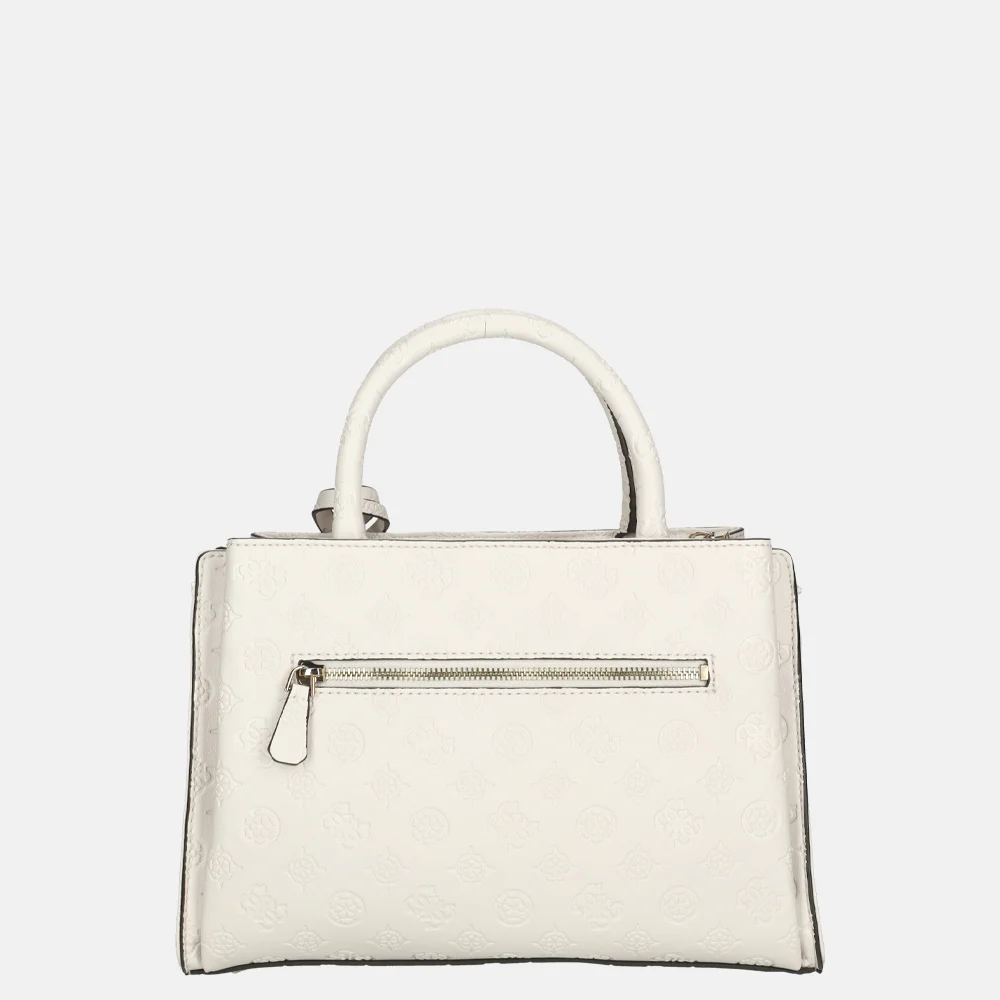 Guess Gerty girlfriend satchel handtas off white bij Duifhuizen