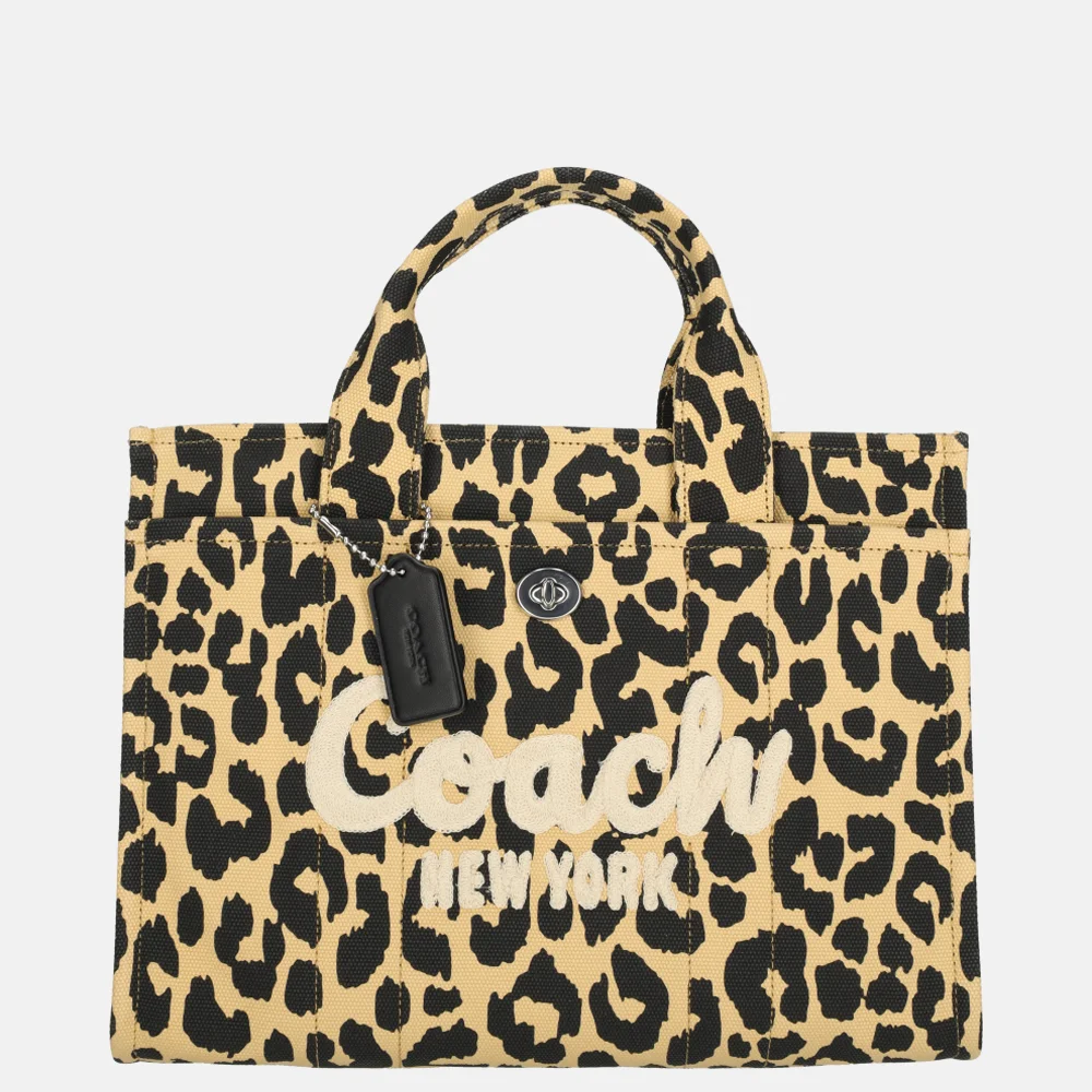 Coach Cargo handtas L leopard bij Duifhuizen