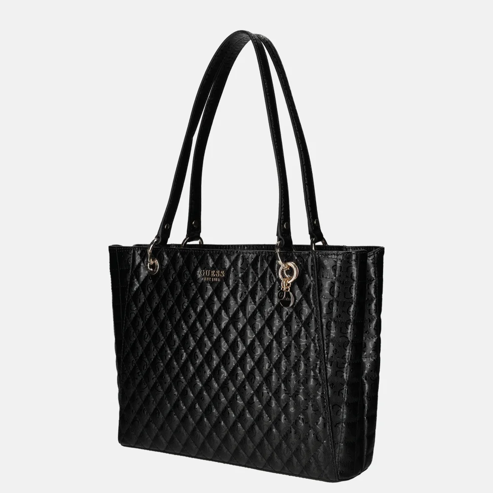 Guess Yarmilla Noel tote shopper black bij Duifhuizen