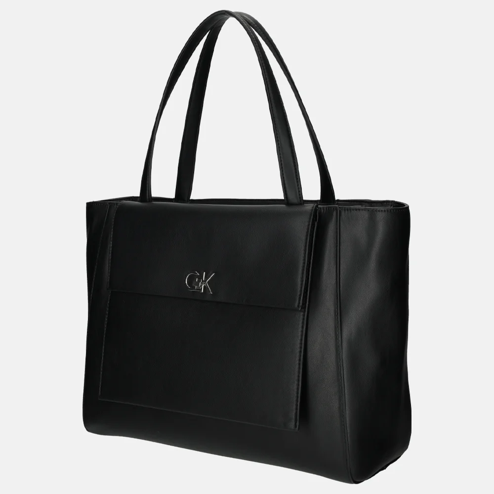 Calvin Klein shopper M black bij Duifhuizen