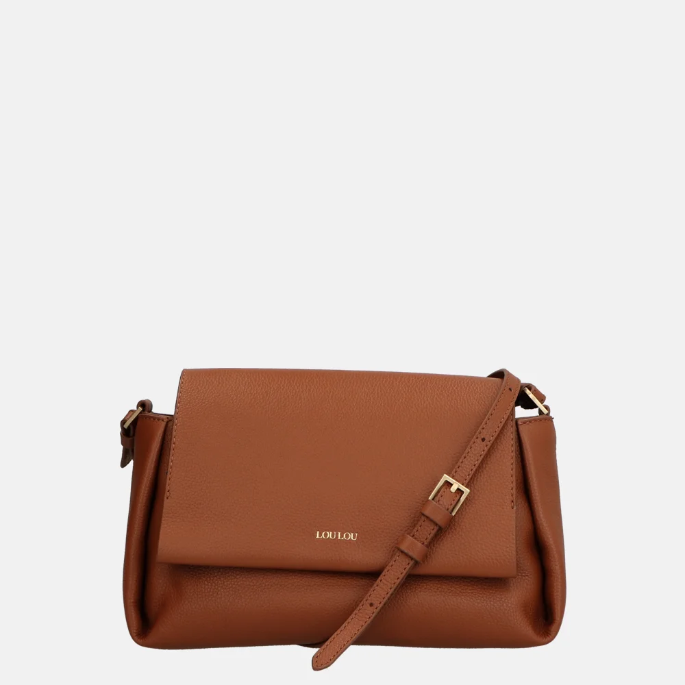 Loulou Essentiels Fleur crossbody tas cognac