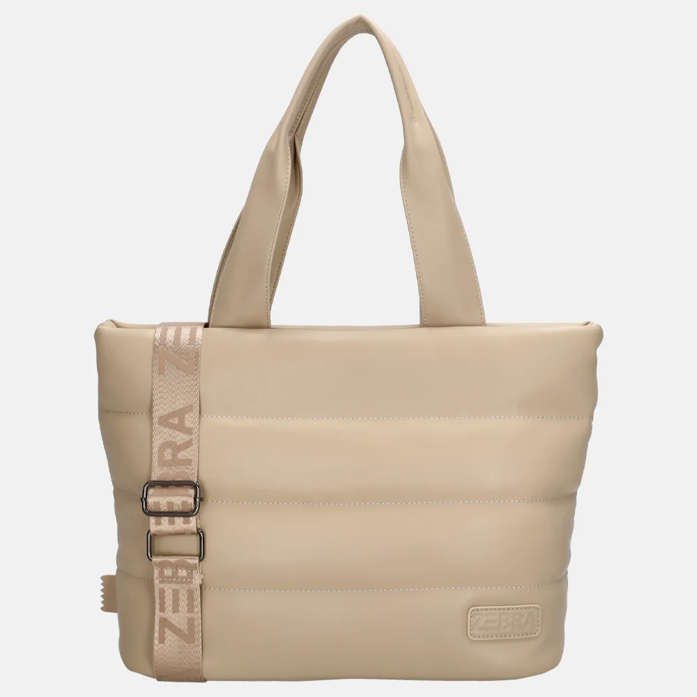 Zebra Trends Evie shopper licht taupe bij Duifhuizen