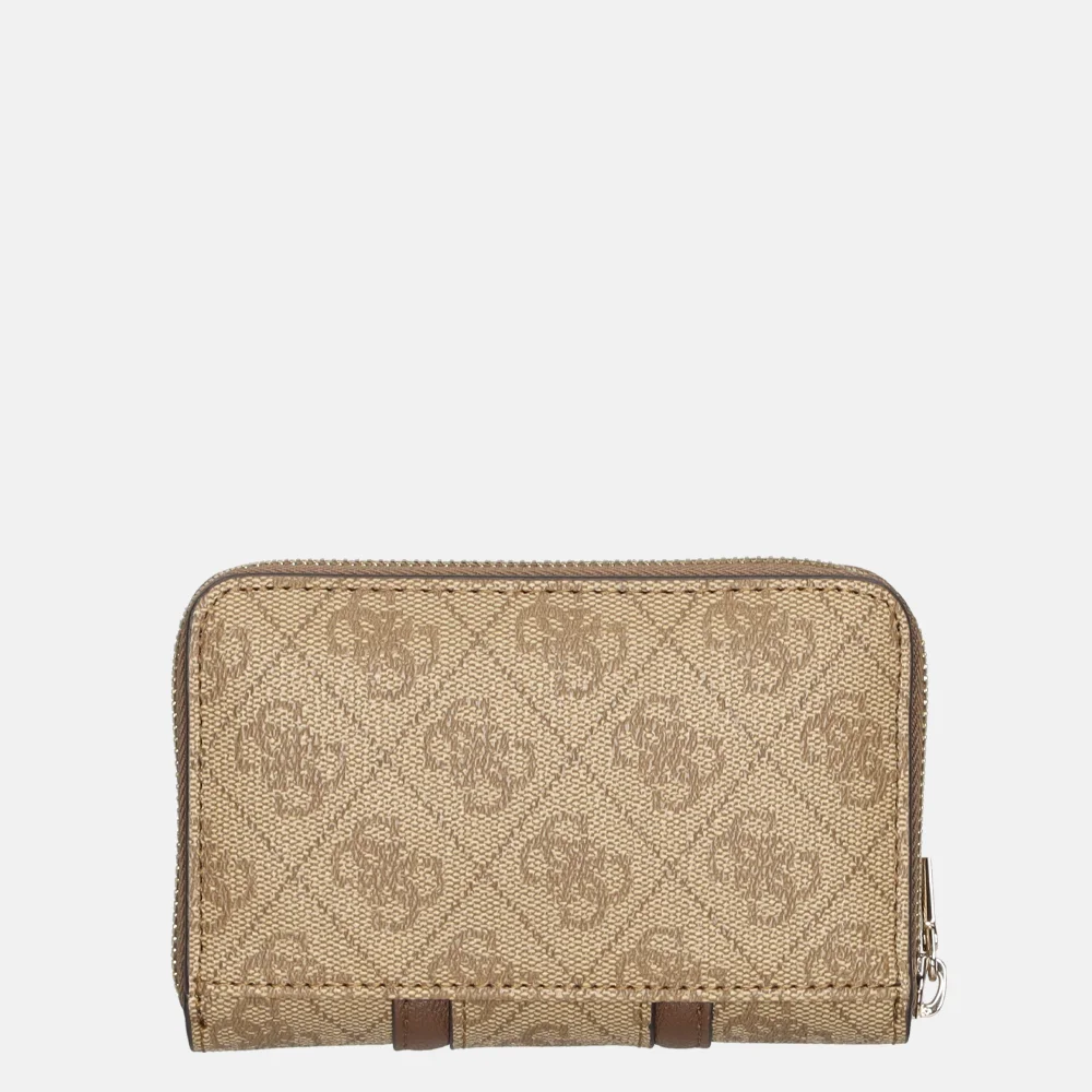 Guess Noreen portemonnee latte logo/brown bij Duifhuizen