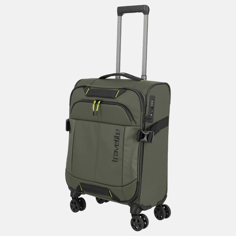 Travelite Briize handbagage koffer 55 cm khaki bij Duifhuizen