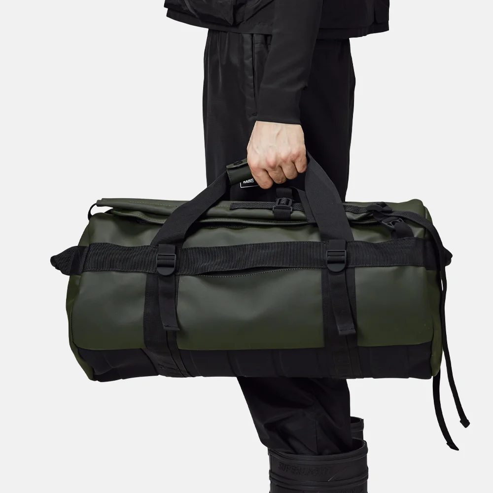 Rains Texel Duffel weekendtas small green  bij Duifhuizen