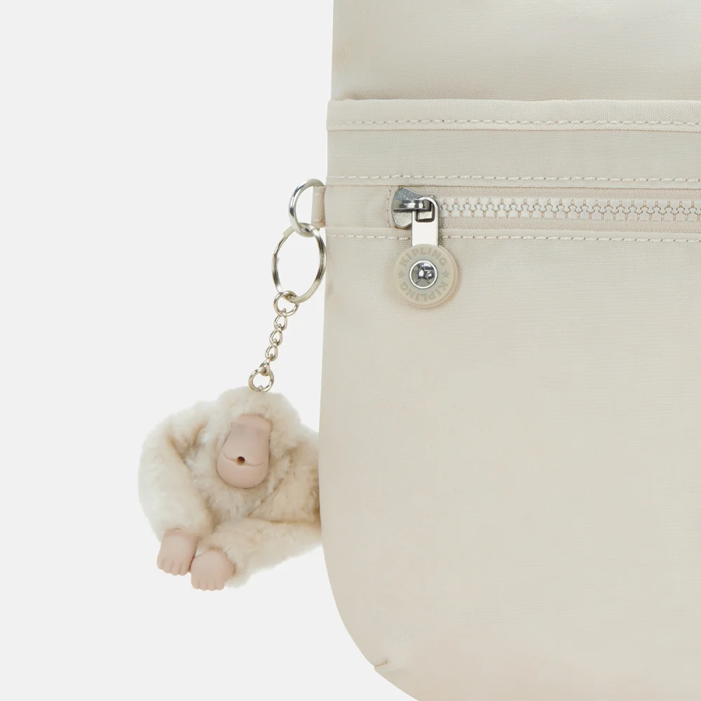 Kipling Arto crossbody tas hideaway beige bij Duifhuizen