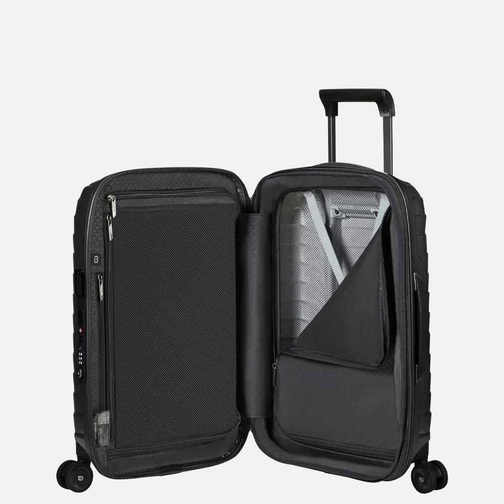 Samsonite Proxis expandable handbagage koffer 55 cm matt graphite bij Duifhuizen