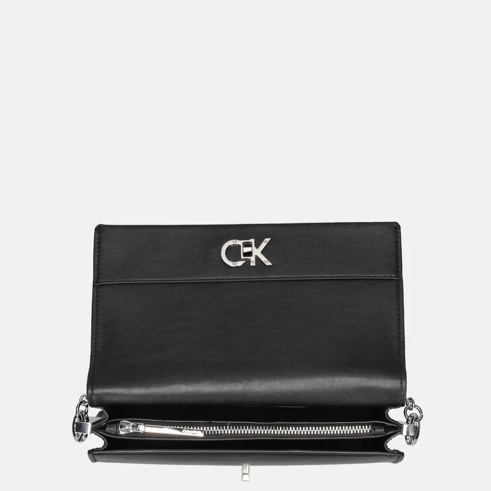 Calvin Klein Conv chain bag schoudertas mini black bij Duifhuizen