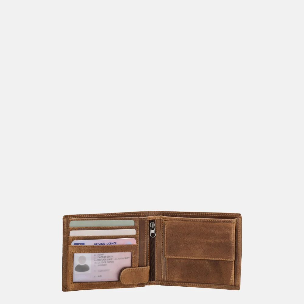 Micmacbags Next Navajo billfold portemonnee cognac bij Duifhuizen