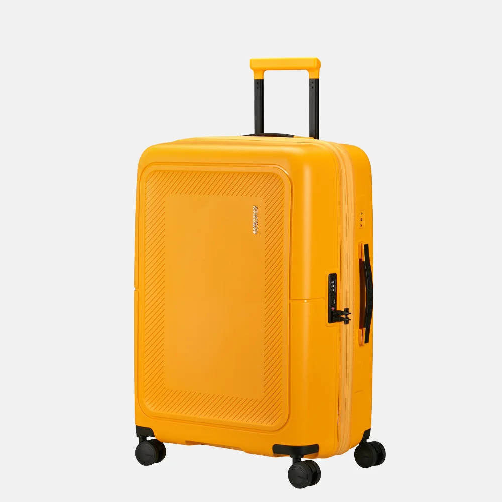 American Tourister Dashpop reiskoffer 67 cm golden yellow bij Duifhuizen