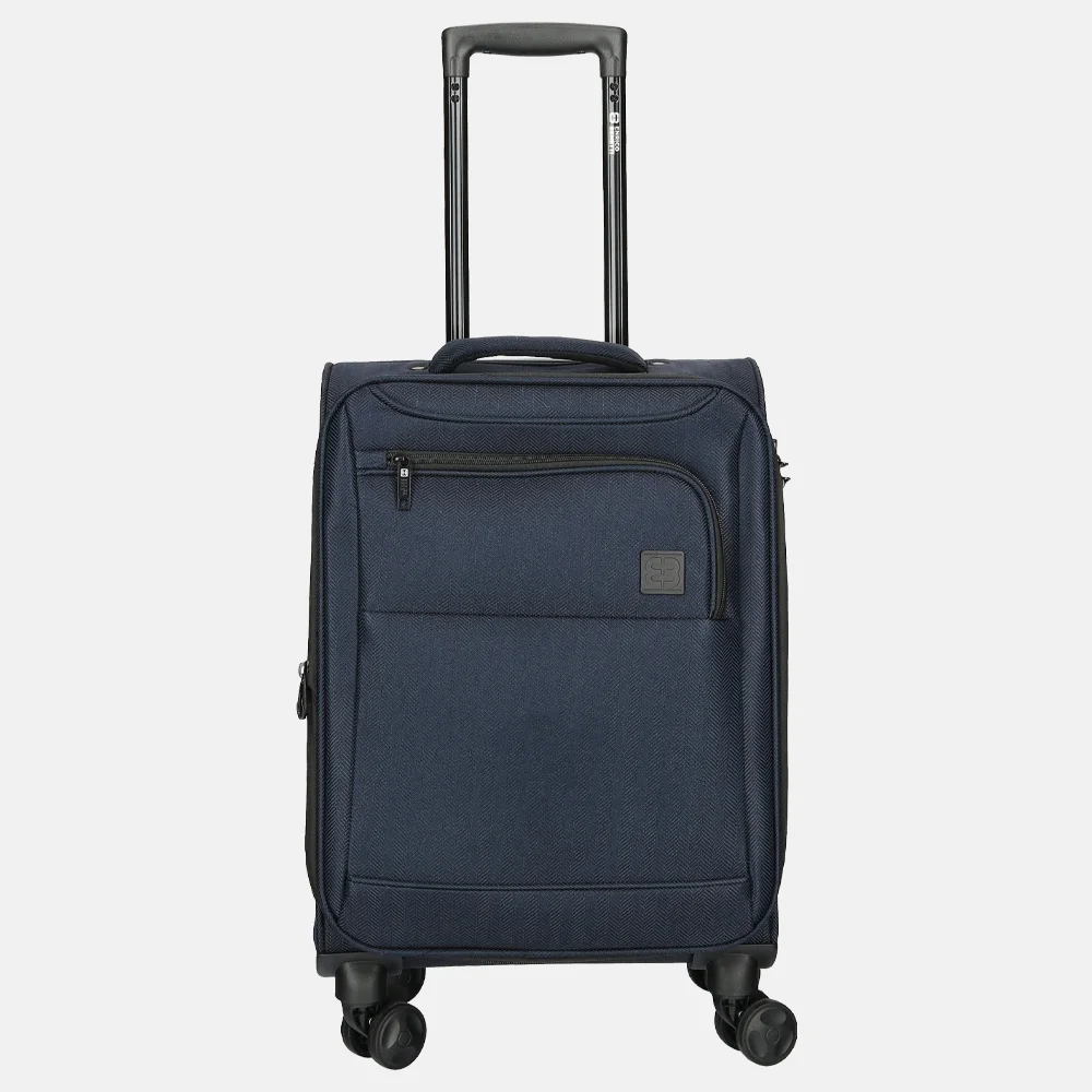 Enrico Benetti handbagage koffer 55 cm blauw bij Duifhuizen