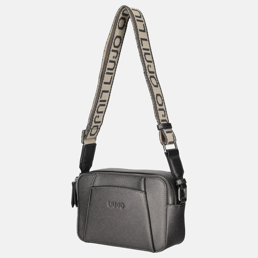 Liu Jo crossbody tas antracite metallic bij Duifhuizen