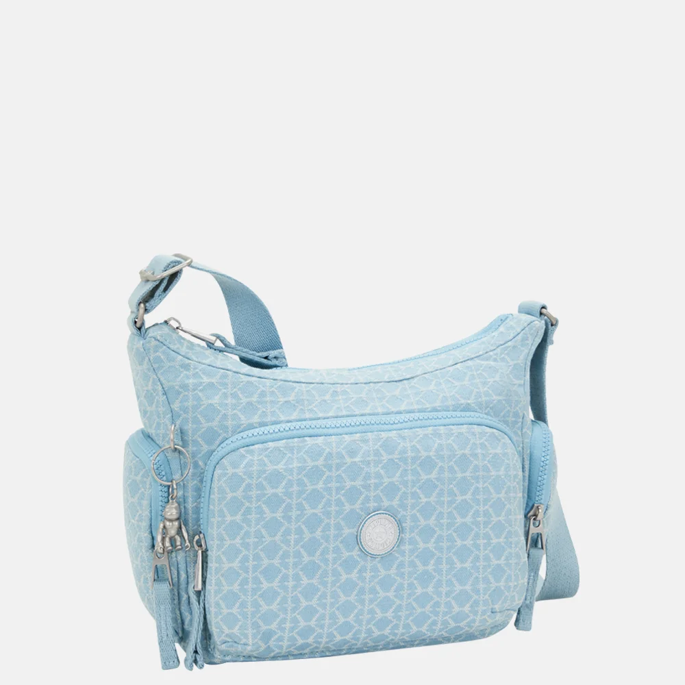 Kipling GABB schoudertas S light denim bij Duifhuizen