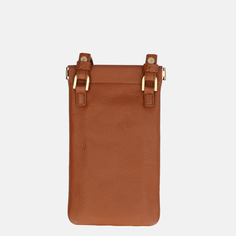 Loulou Essentiels Mia telefoontas cognac bij Duifhuizen