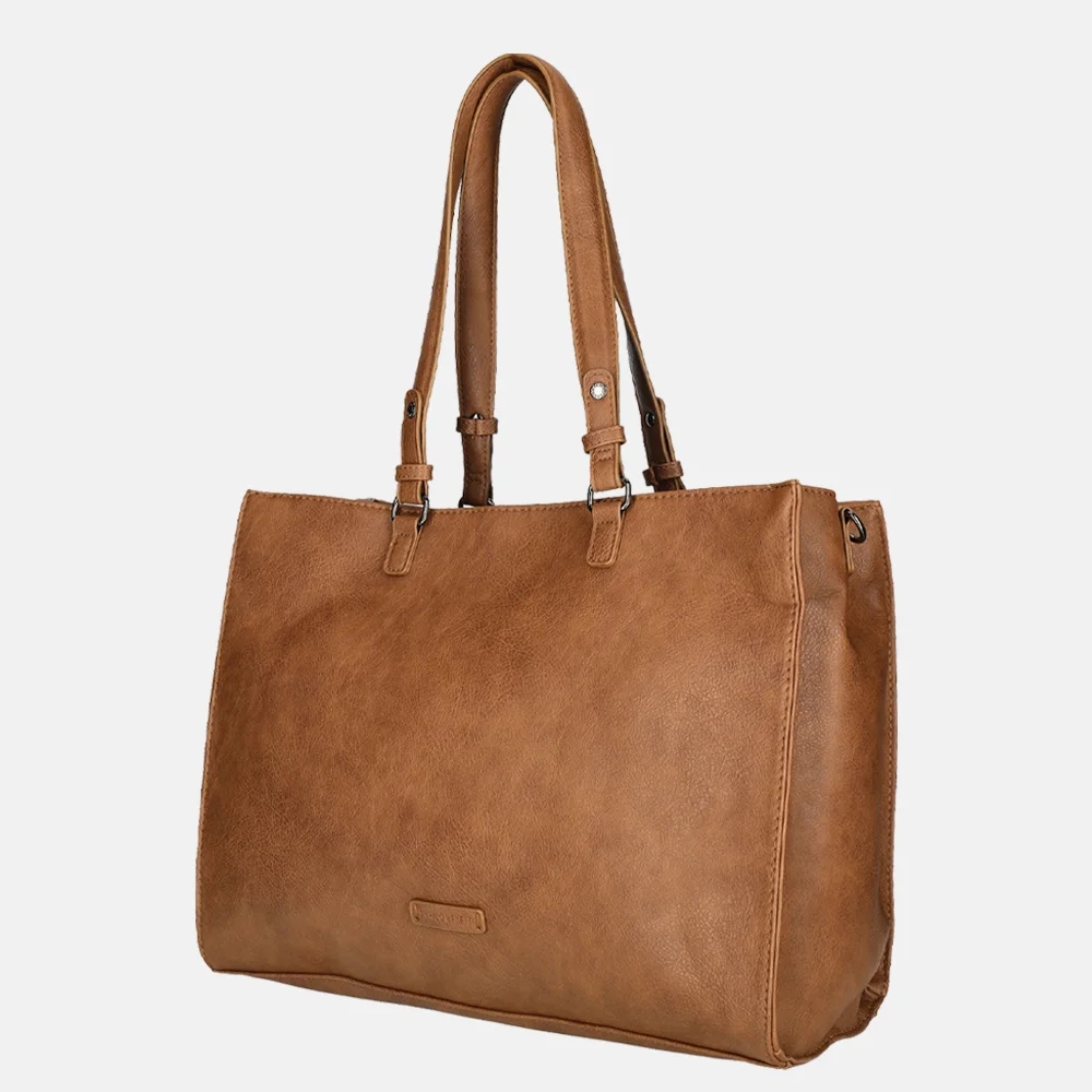 Enrico Benetti Lily shopper 15 inch cognac bij Duifhuizen