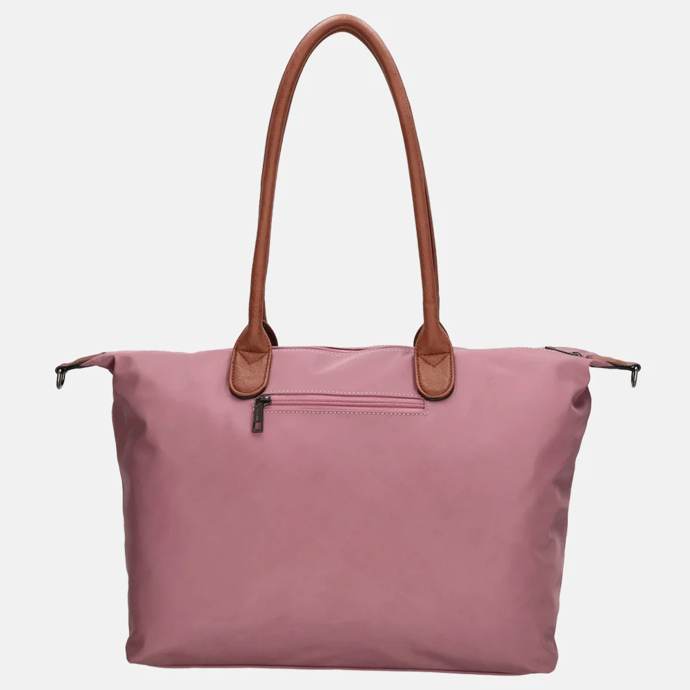 Charm London Buckingham shopper met 15.6 inch laptopvak L licht paars bij Duifhuizen