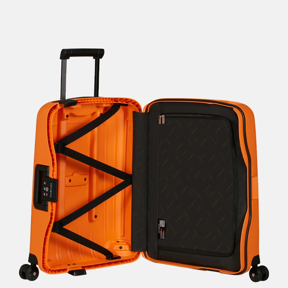 Samsonite S´Cure handbagage koffer 55 cm apricot bij Duifhuizen