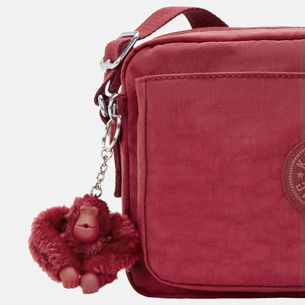 Kipling Abanu crossbody tas M funky red bij Duifhuizen