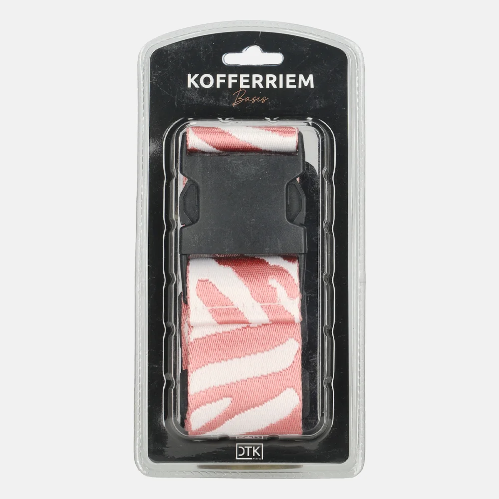 Duifhuizen kofferriem zebra pink bij Duifhuizen