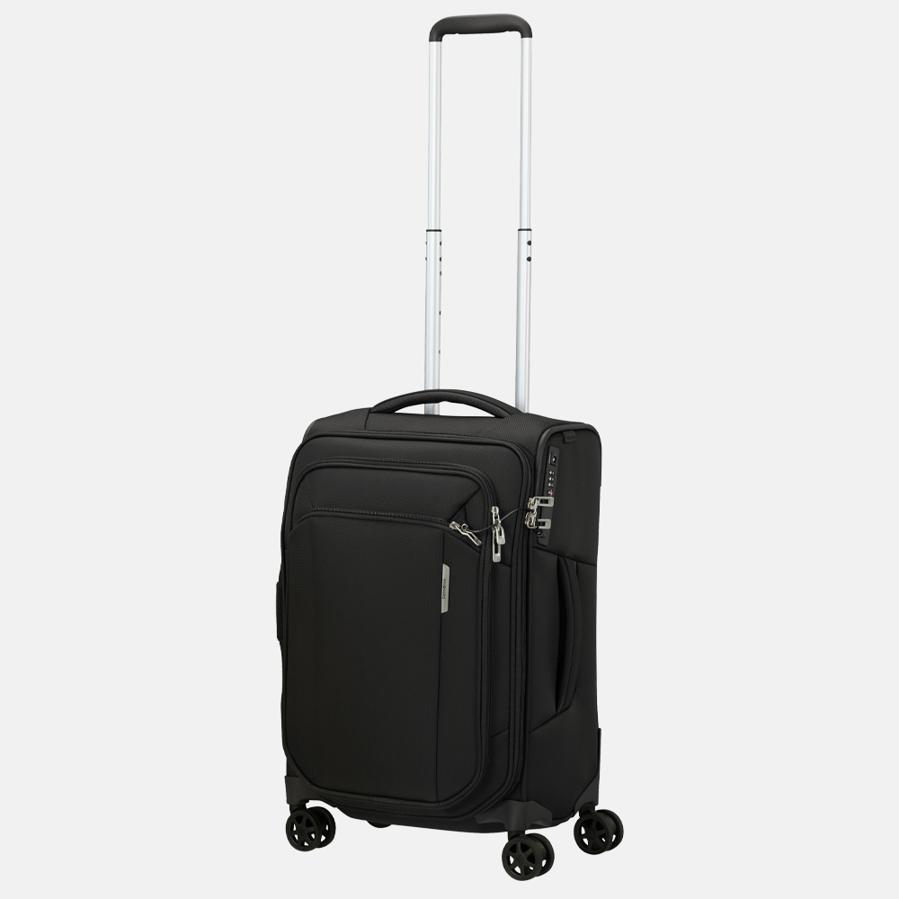 Samsonite Respark Lenght handbagage koffer 55 cm ozone black bij Duifhuizen