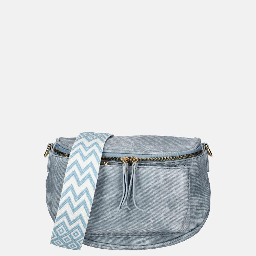 Firenze crossbody tas light blue