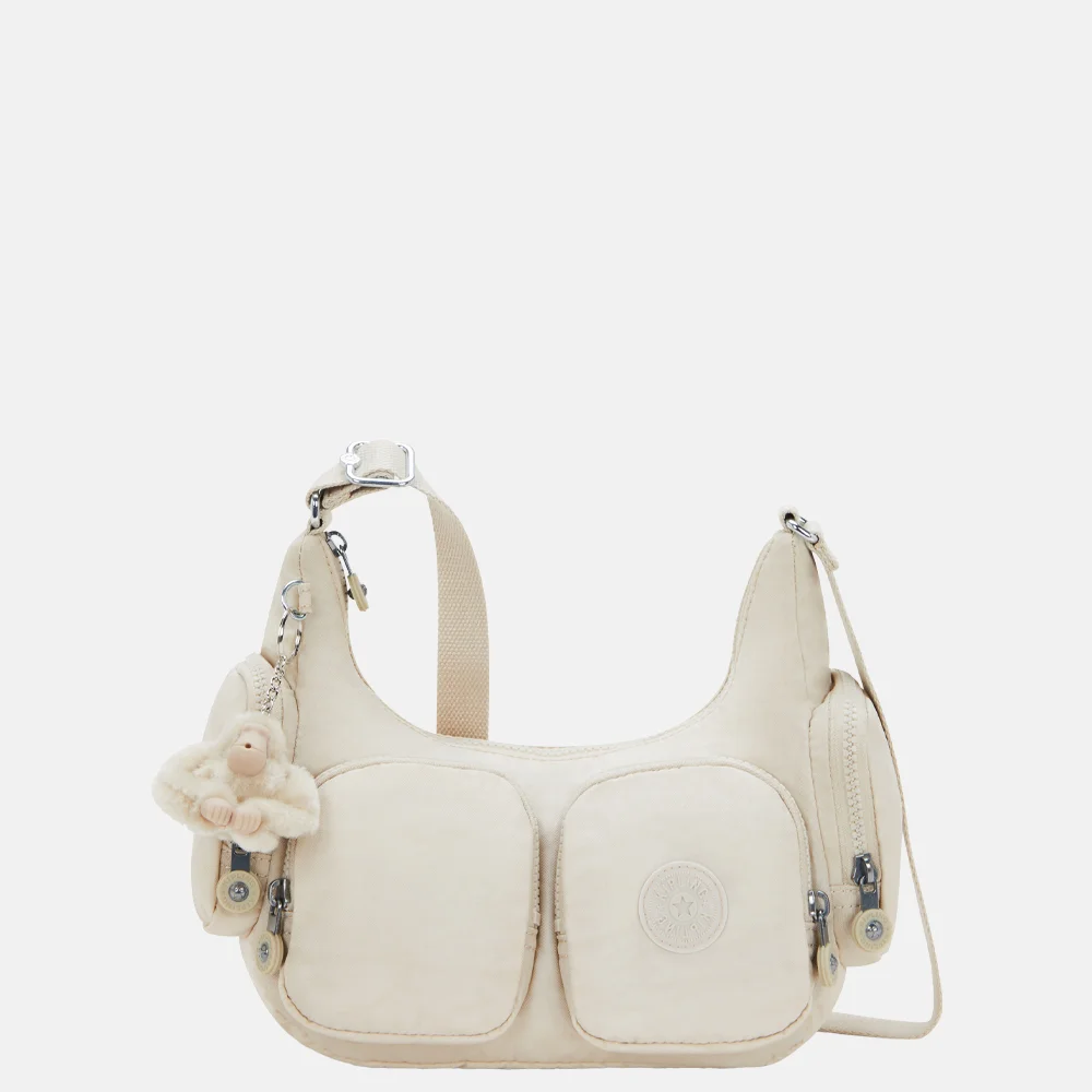 Kipling Rikka crossbody tas S hideaway beige bij Duifhuizen