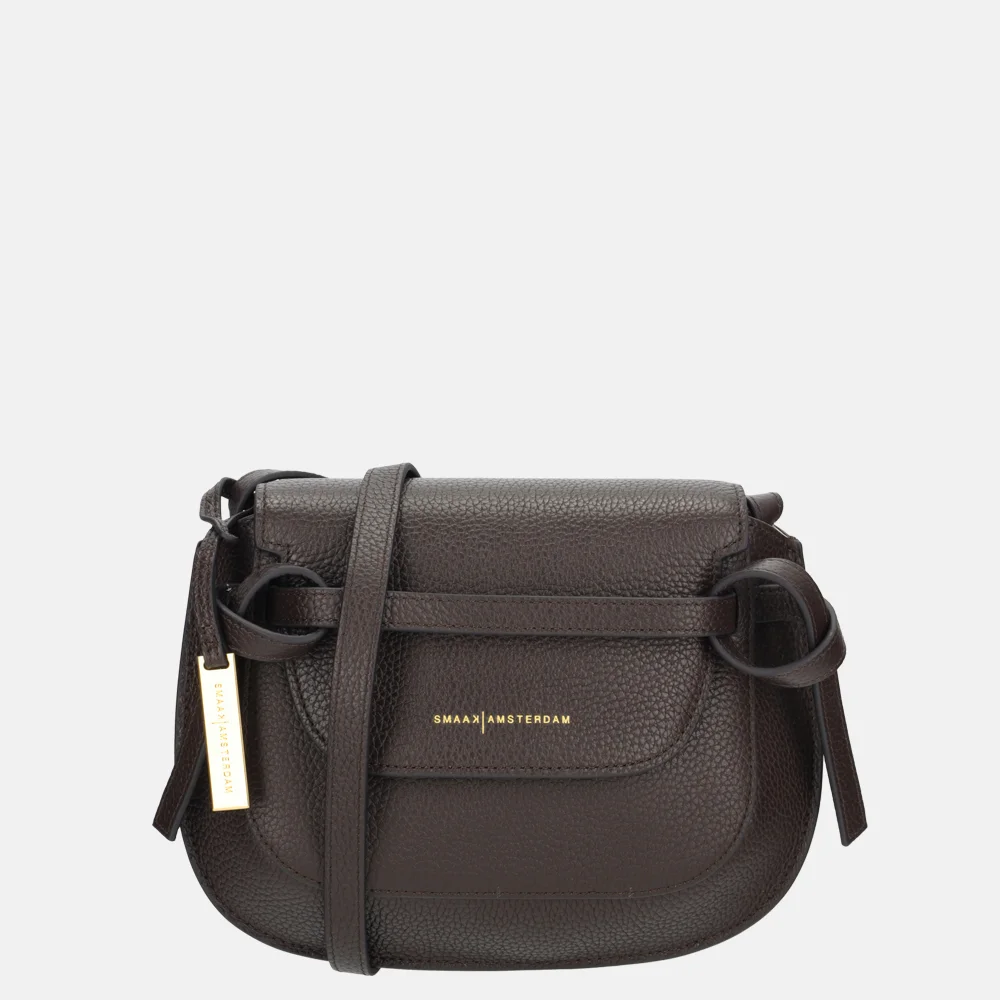 Smaak Amsterdam Clint crossbody tas dark chocolat bij Duifhuizen