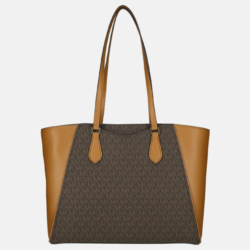 Michael Kors Taryn shopper brown/acorn bij Duifhuizen