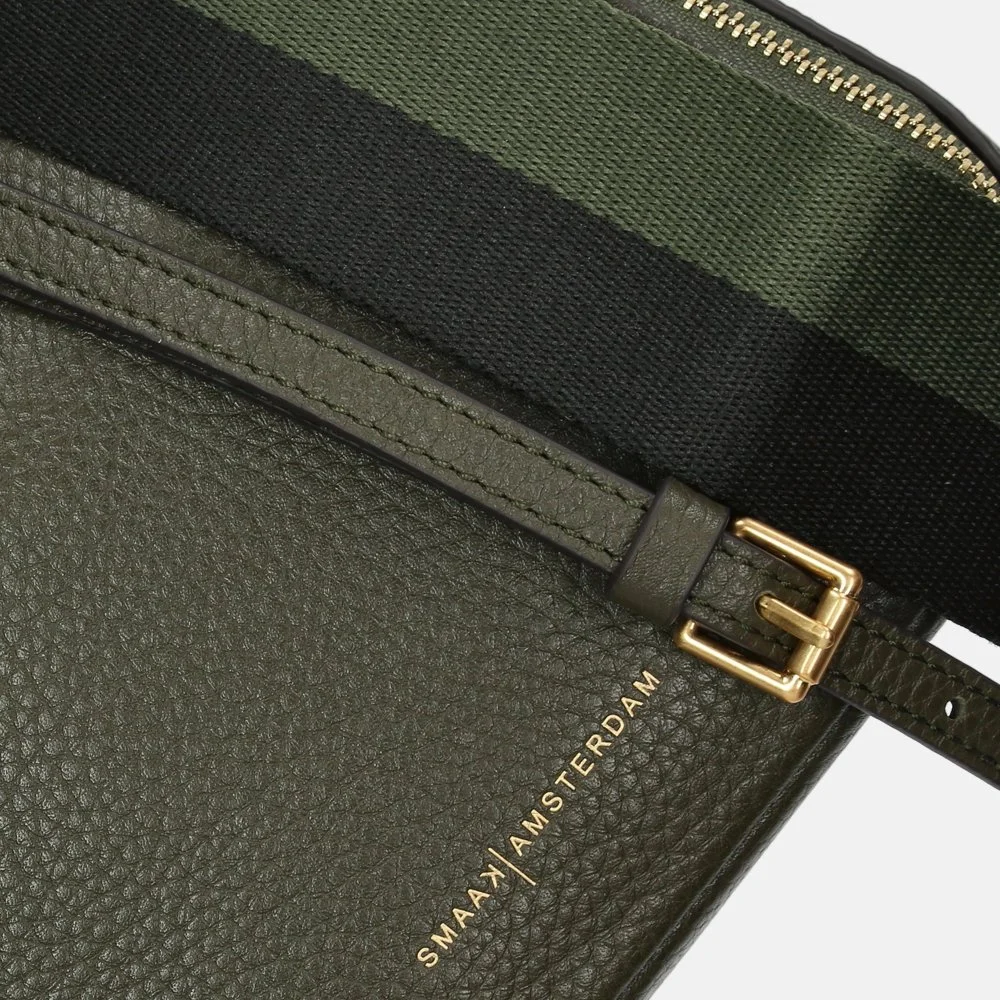 Smaak Amsterdam Blake crossbody tas army green bij Duifhuizen