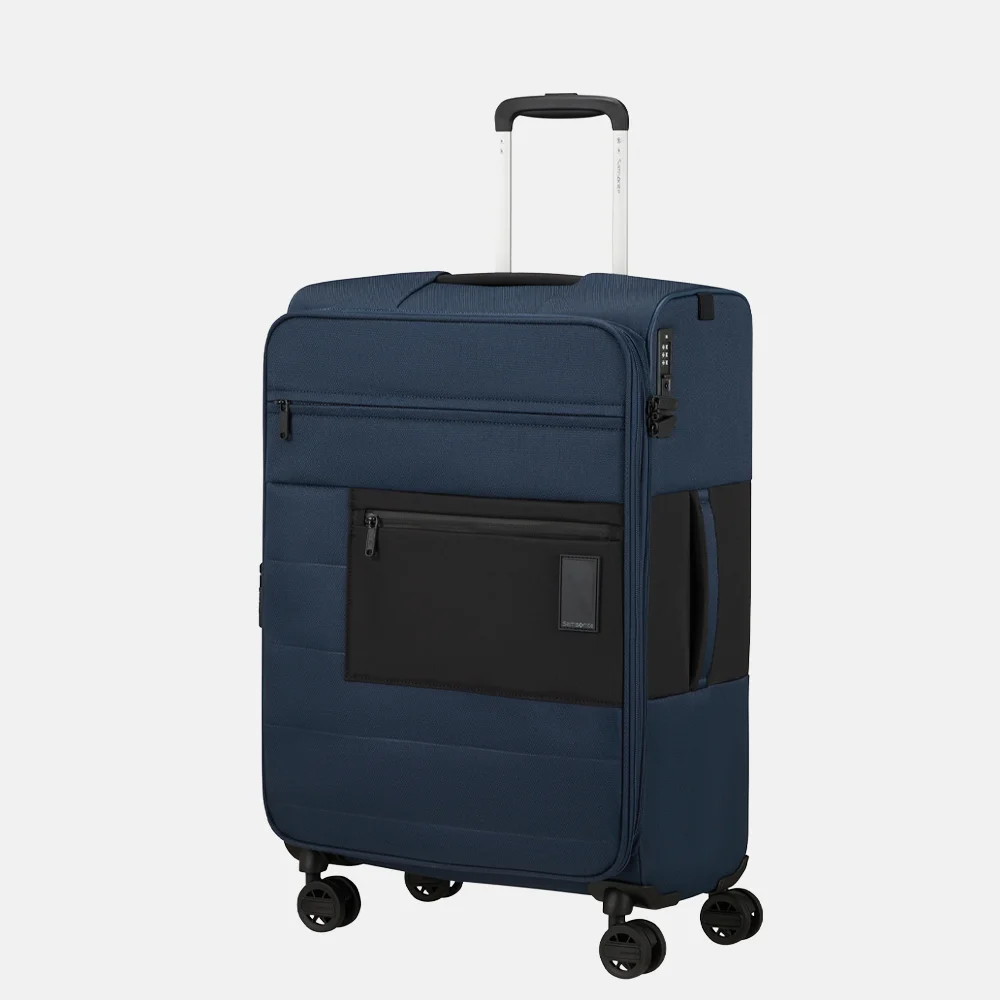 Samsonite Vaycay reiskoffer 66 cm navy blue bij Duifhuizen