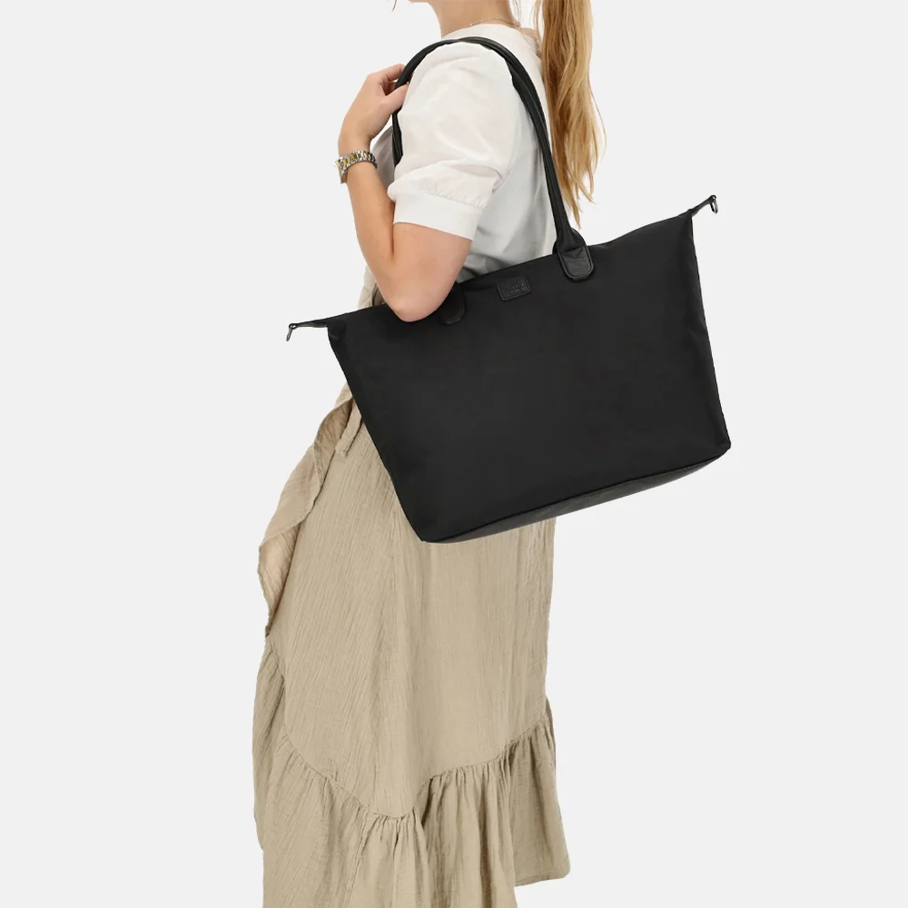 Charm London Buckingham mono shopper zwart bij Duifhuizen