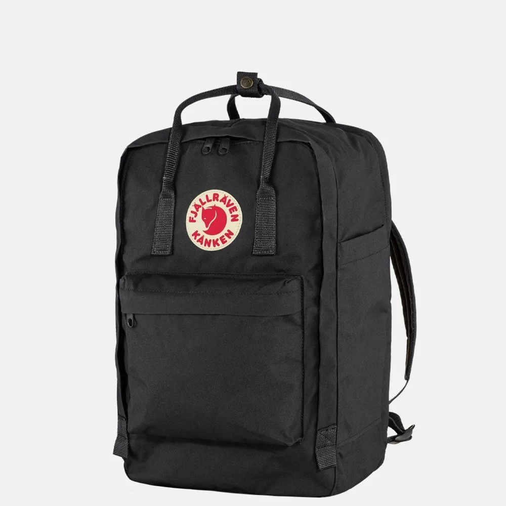 Fjallraven Kanken laptop rugzak 17 inch black bij Duifhuizen