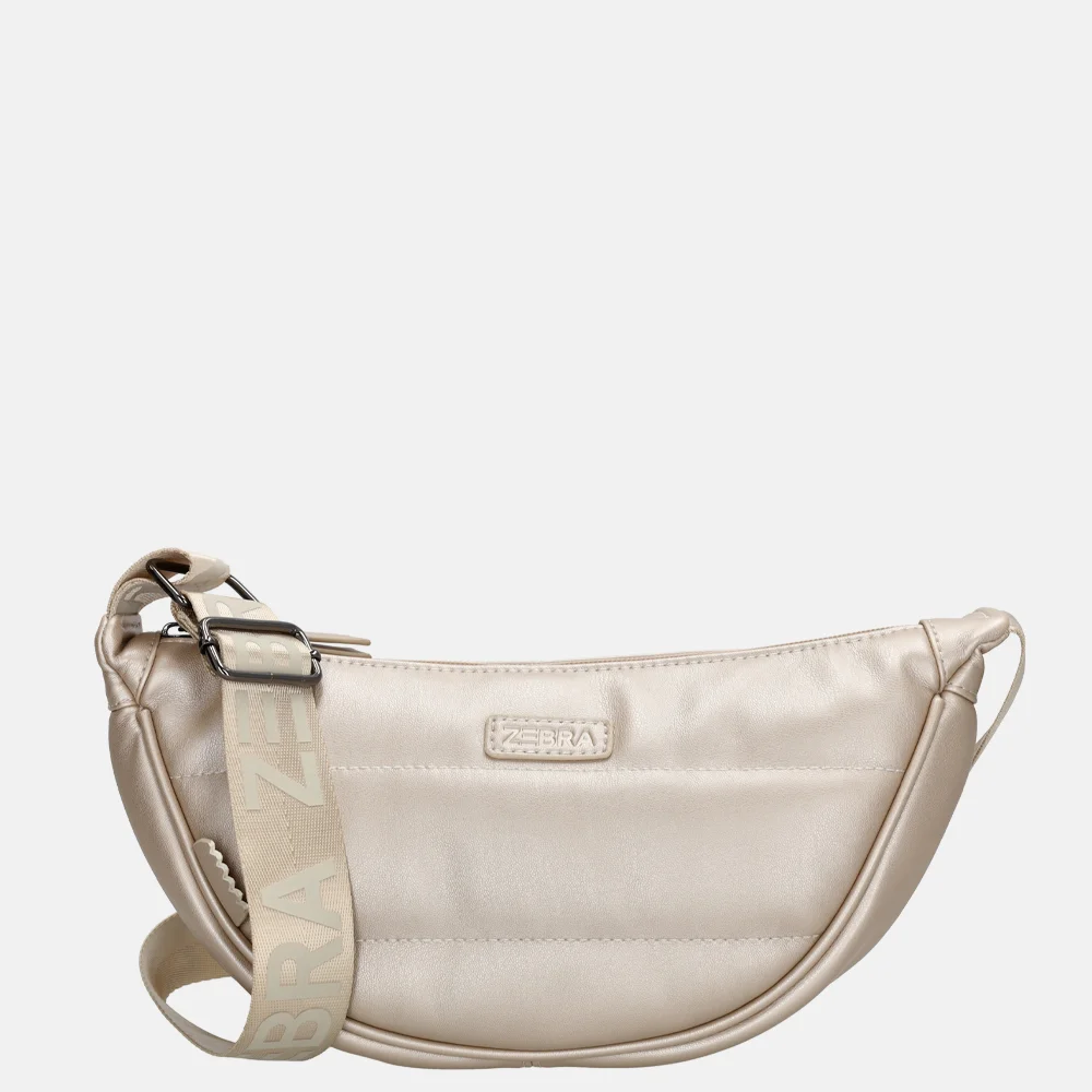 Zebra Trends Evie crossbody tas champagne bij Duifhuizen