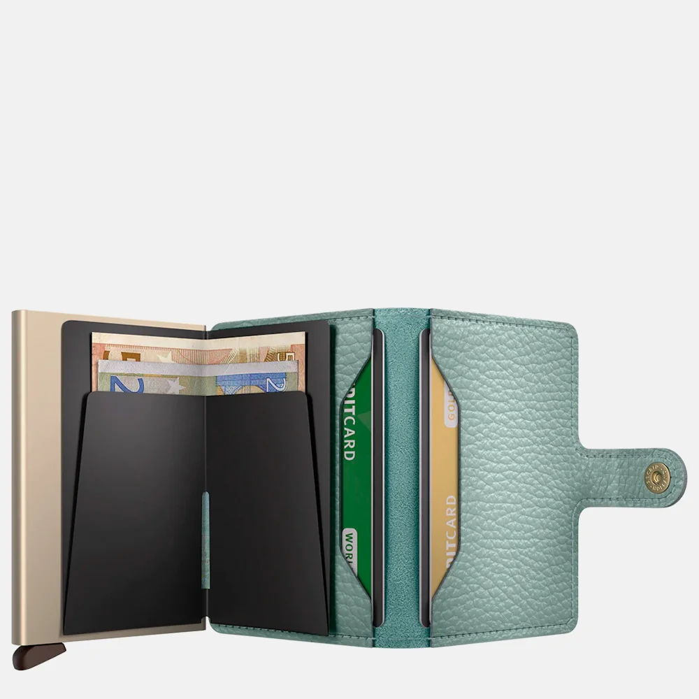 Secrid Miniwallet pasjeshouder pebble sea green bij Duifhuizen