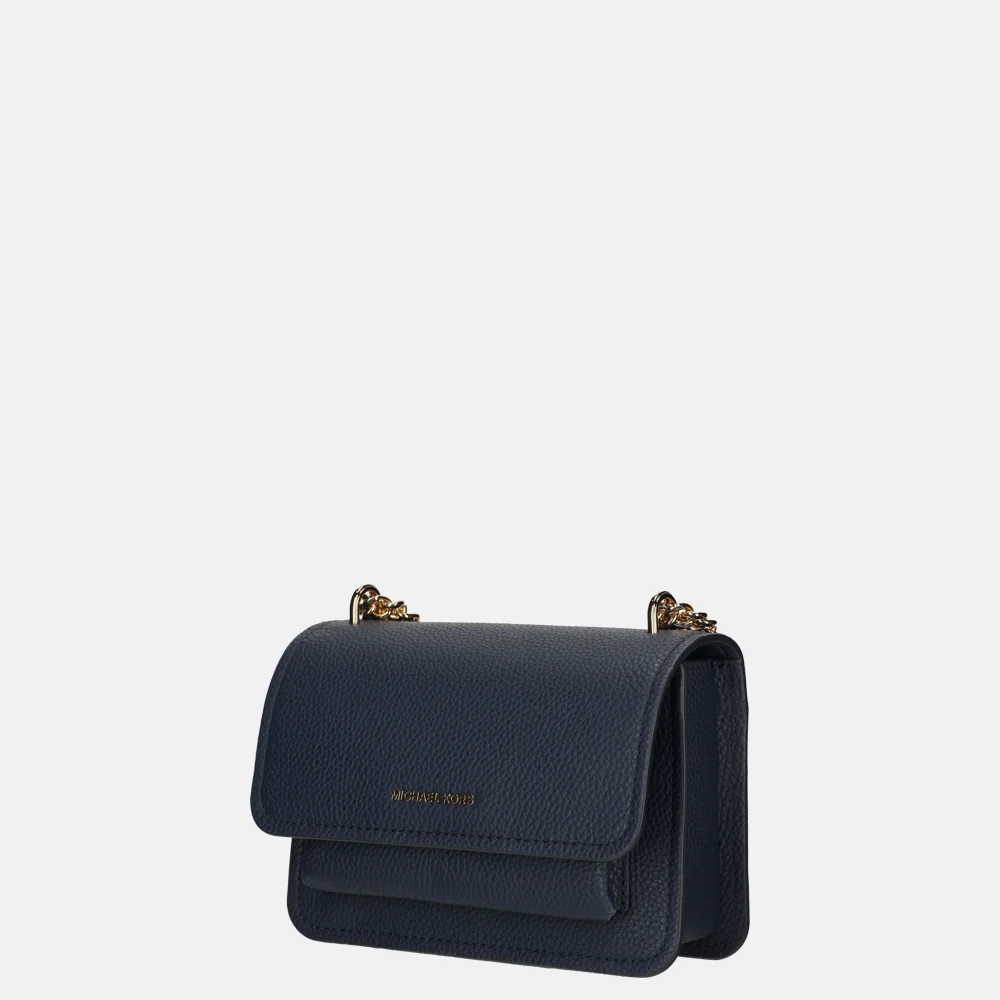 Michael Kors Claire crossbody tas S navy bij Duifhuizen