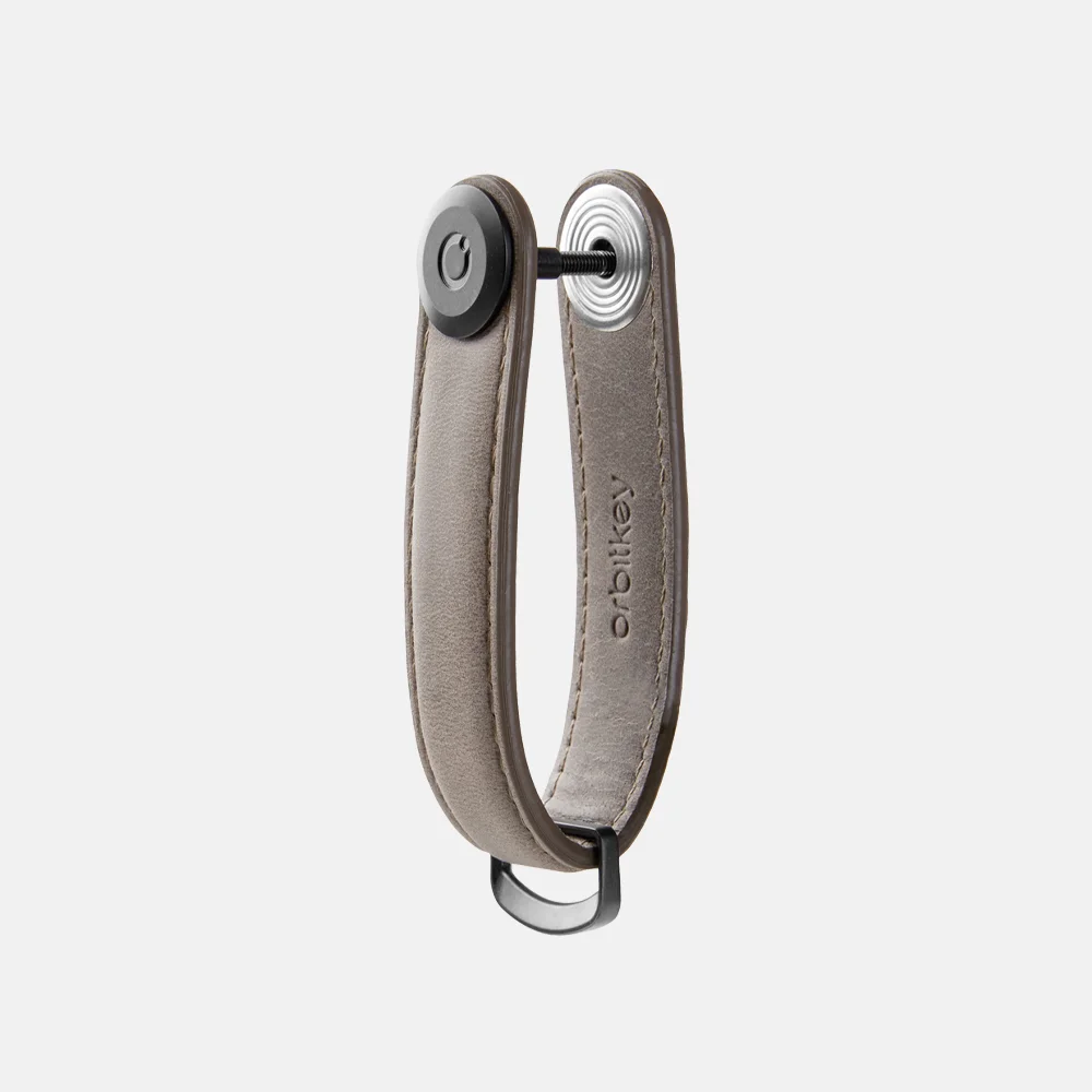 Orbitkey 2.0 Crazy horse sleuteletui driftwood bij Duifhuizen