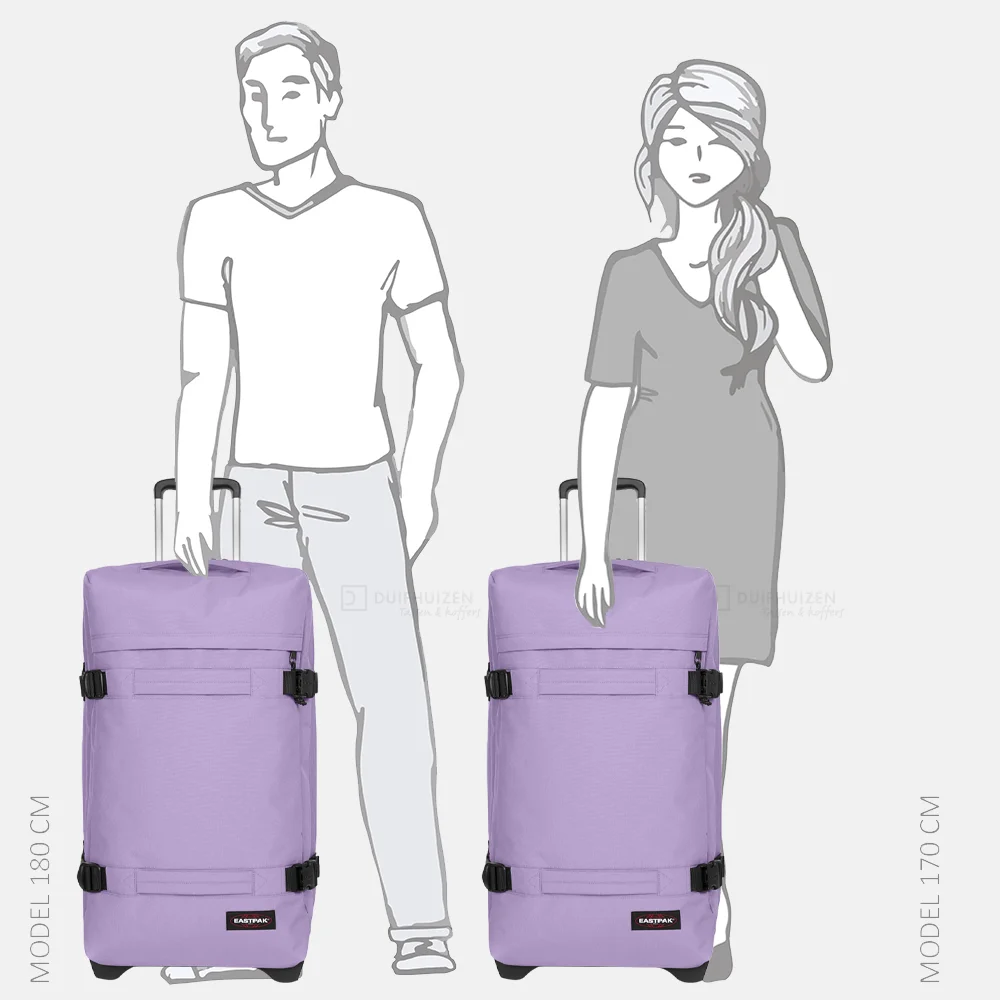 Eastpak Transit'r reistas op wielen L lavender lilac bij Duifhuizen