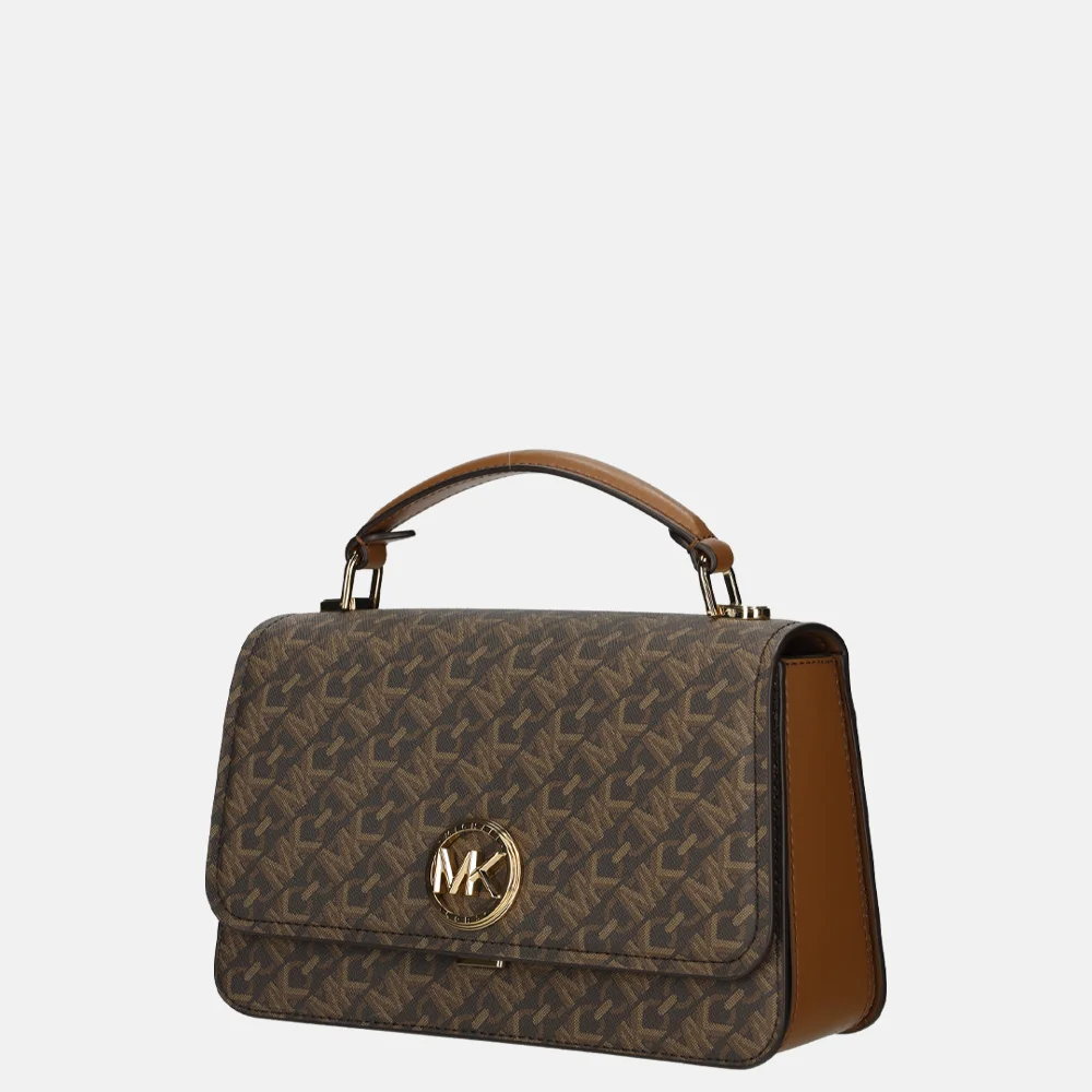 Michael Kors handtas Delancey brown/luggage bij Duifhuizen