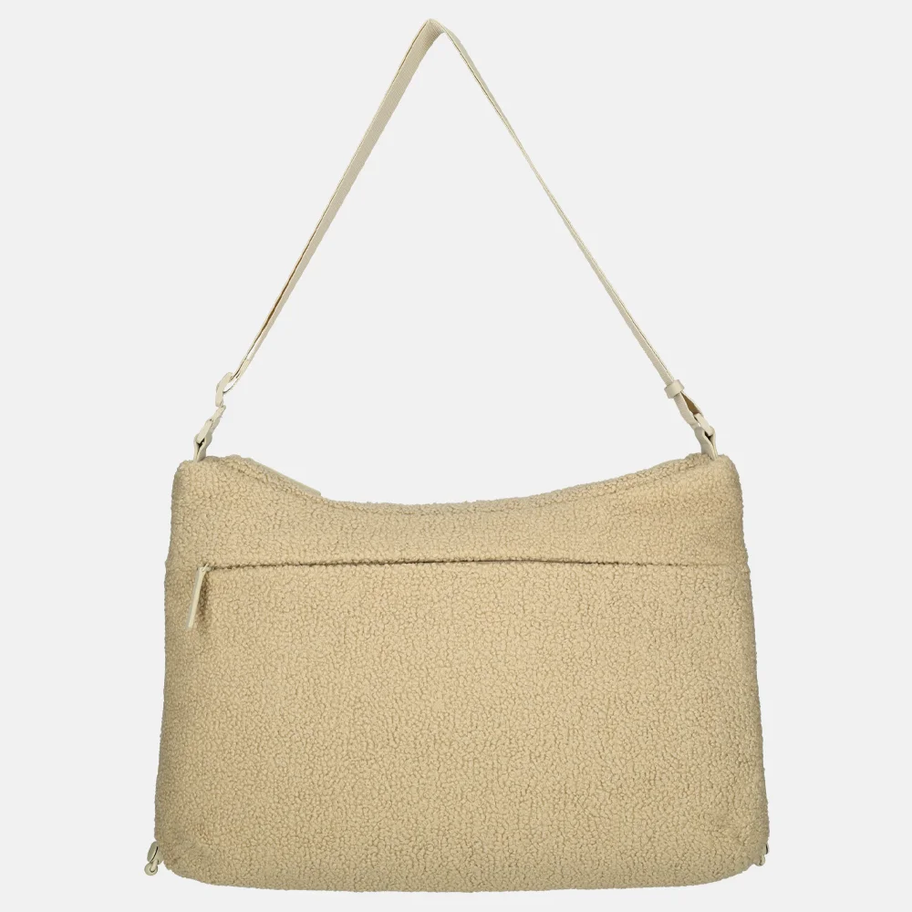 Kapten & Son Skara crossbody tas L fleece sandstone  bij Duifhuizen