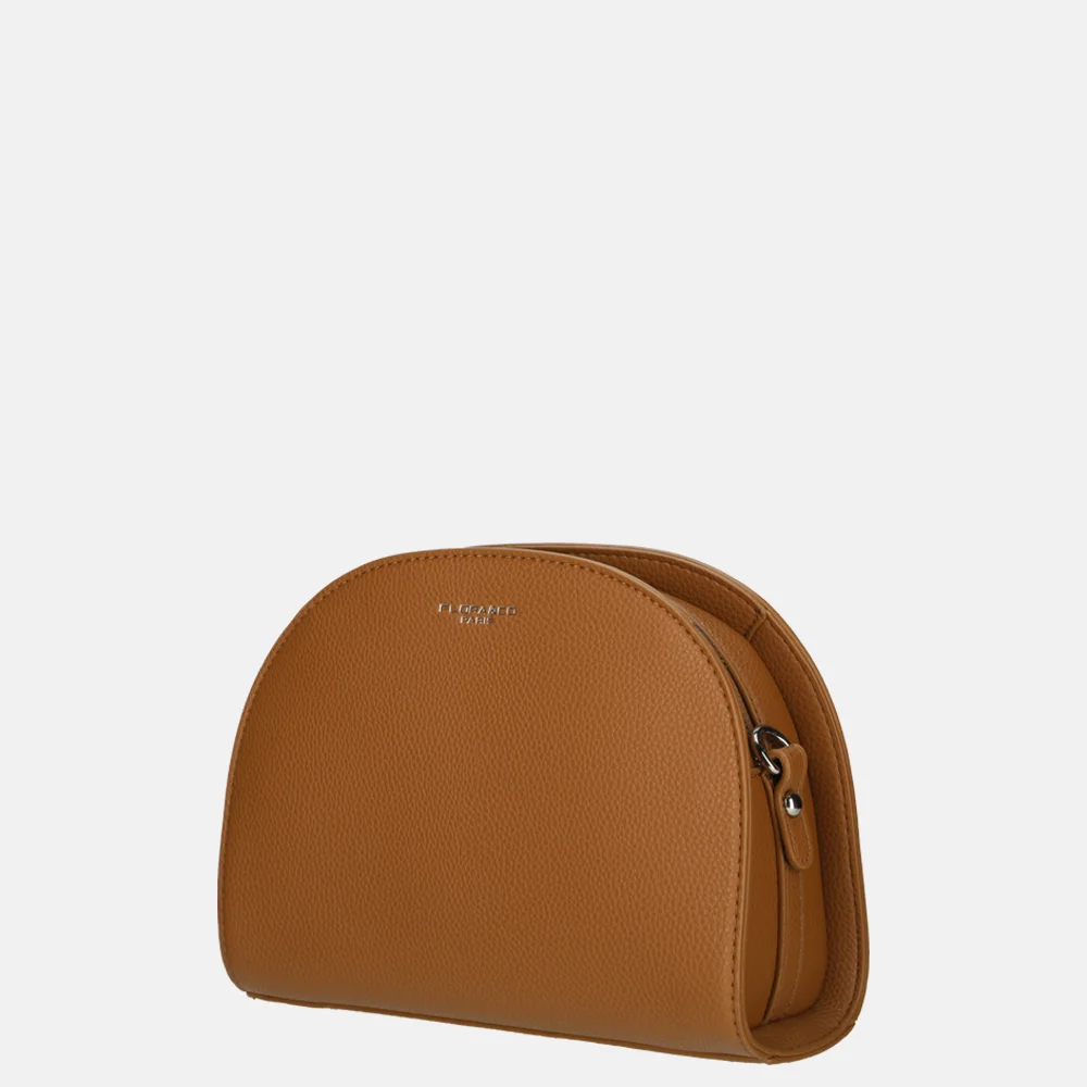 Flora & Co crossbody tas camel bij Duifhuizen