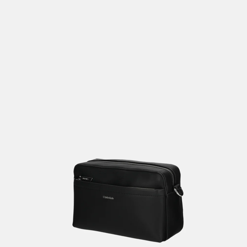 Calvin Klein must convertible camera bag crossbody tas black bij Duifhuizen