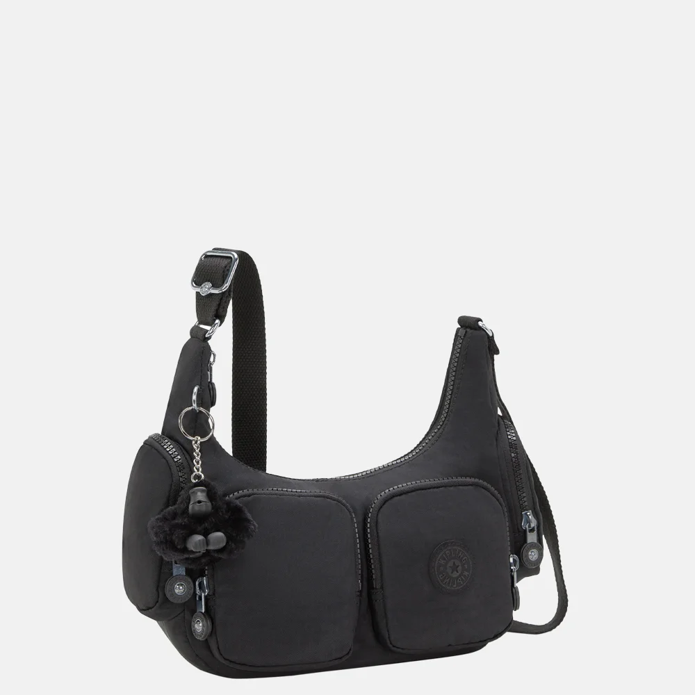 Kipling Rikka crossbody tas S black noir bij Duifhuizen