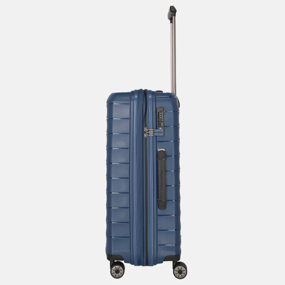 Travelite Mooby reiskoffer 67 cm blue bij Duifhuizen