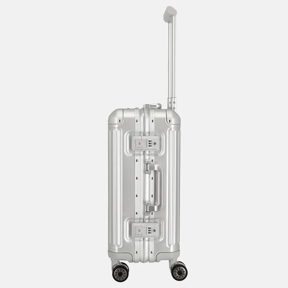 Travelite Next 2.0 handbagage koffer 55 cm silver bij Duifhuizen